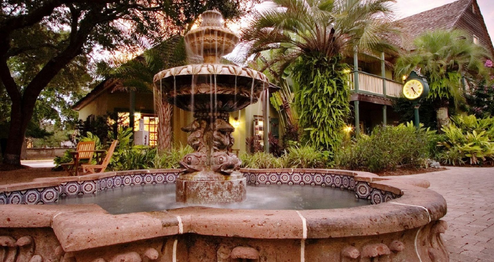 The Fountain in the Pedestrian Only Plaza in St. Augustine 